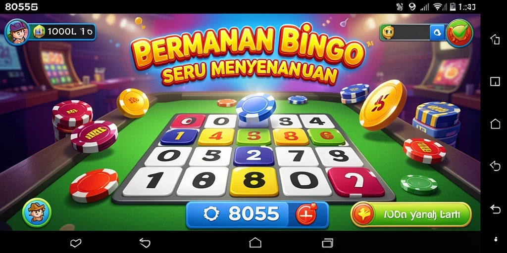 Tampilan gameplay Bingo yang seru di 8055