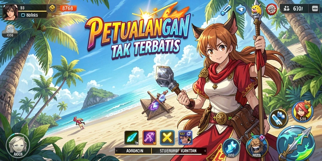 Gameplay seru dengan karakter Anime yang beragam.