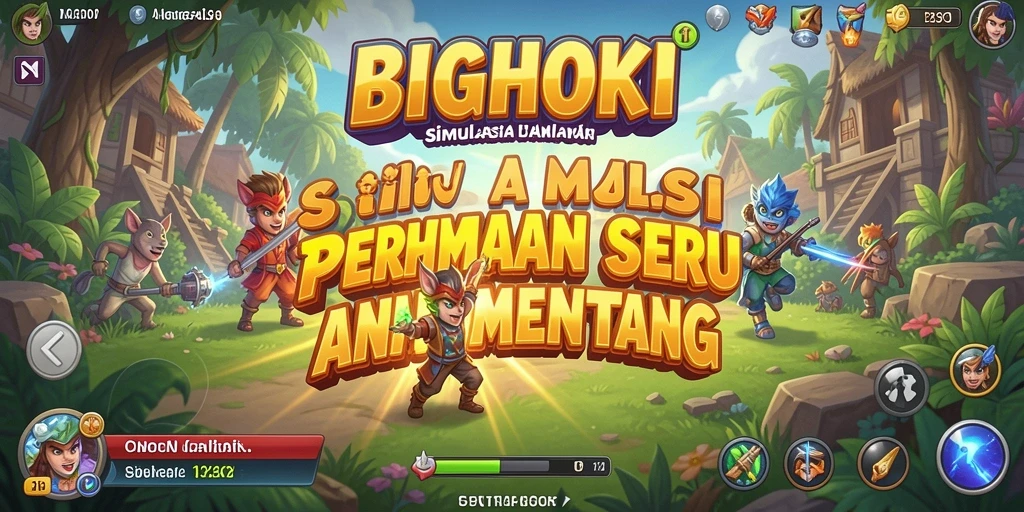 Tampilan gameplay BIGHOKI yang menarik dan penuh warna.
