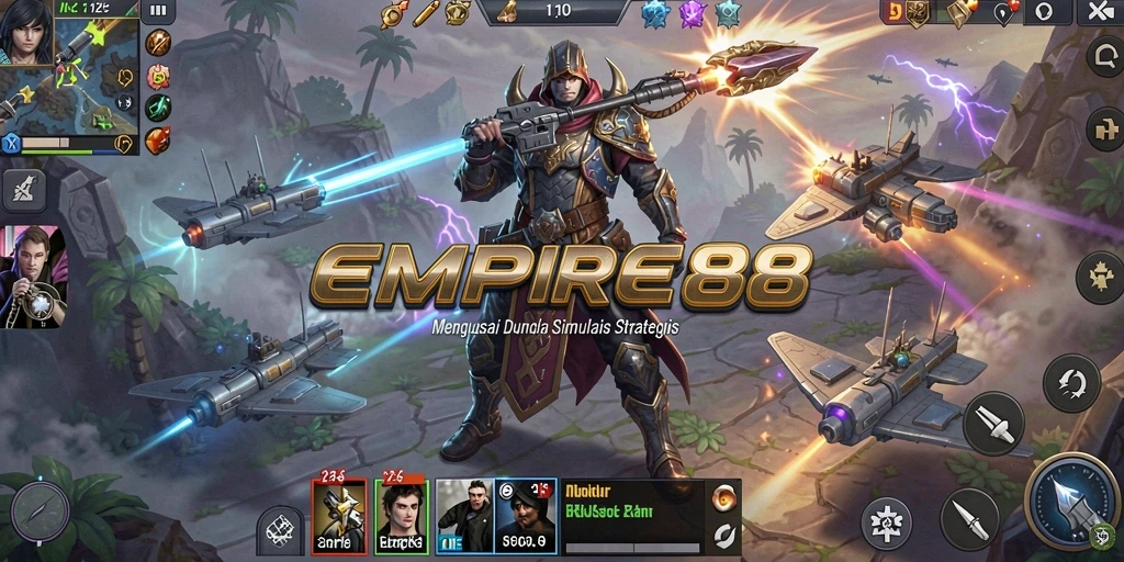 Screenshot gameplay EMPIRE88 menampilkan aksi membangun kerajaan.