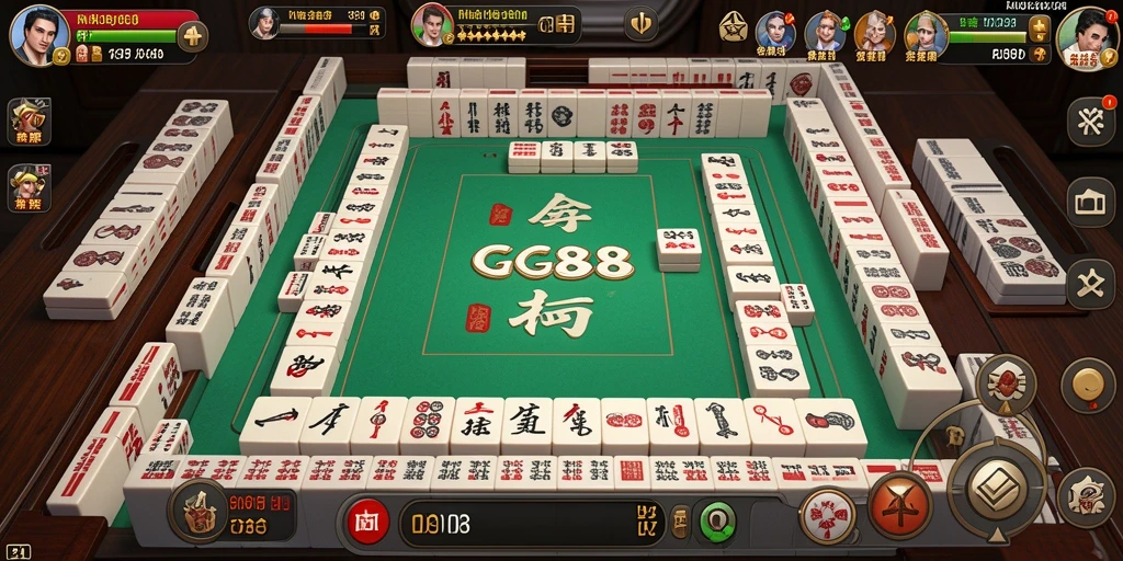 Tampilan gameplay seru di GGG888 Mahjong.