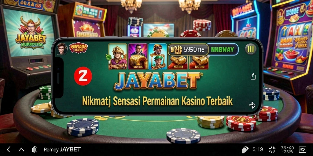Tampilan utama JAYABET yang menunjukkan berbagai permainan Kasino yang mengasyikkan.