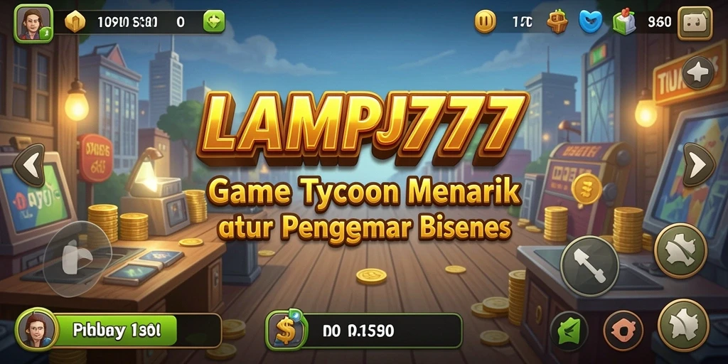 Tampilan gameplay pilihan dalam LAMPU777 yang menunjukkan keseruan berbisnis.