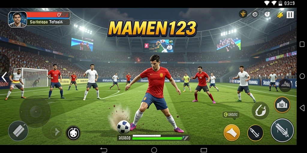 Tampilan gameplay MAMEN123 yang seru dan mendebarkan.
