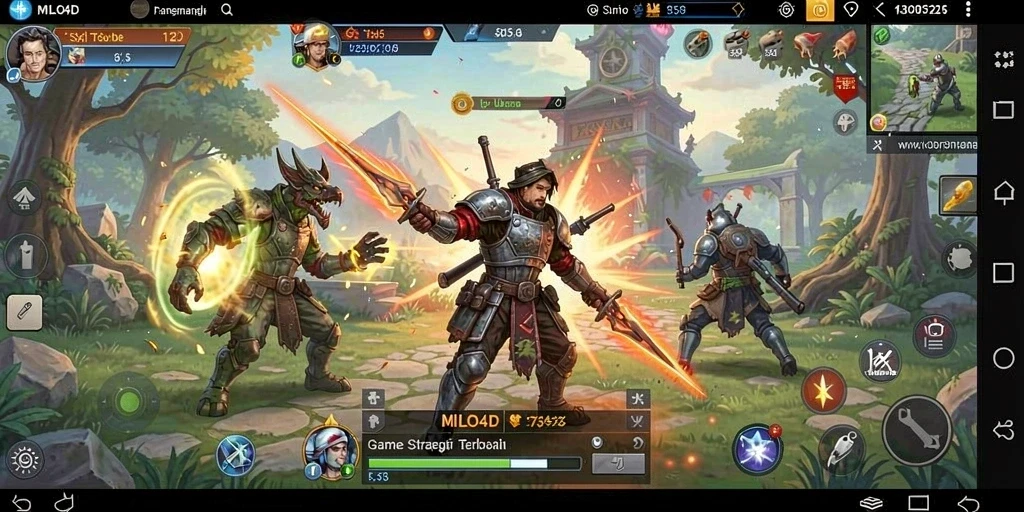 Tampilan gameplay yang mendalam dan strategis di MILO4D.