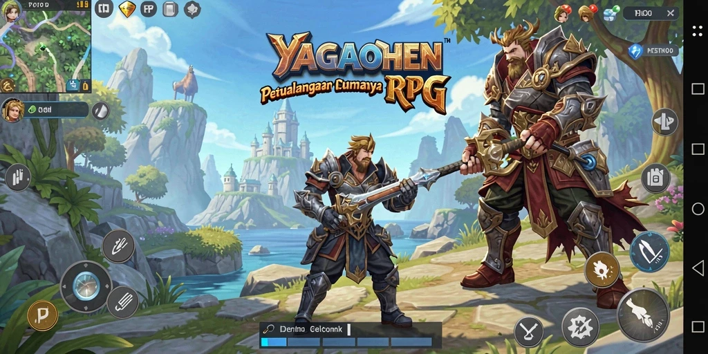 Tampilan dinamis dari gameplay RPG yang memikat.